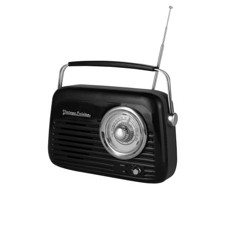 Radio z Głośnikiem Bluetooth Retro Vintage Czarne